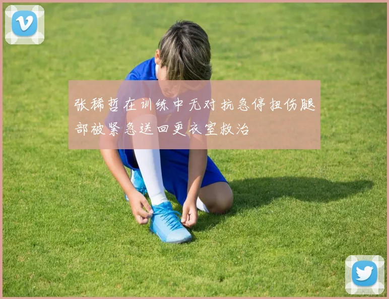 张稀哲在训练中无对抗急停扭伤腿部被紧急送回更衣室救治
