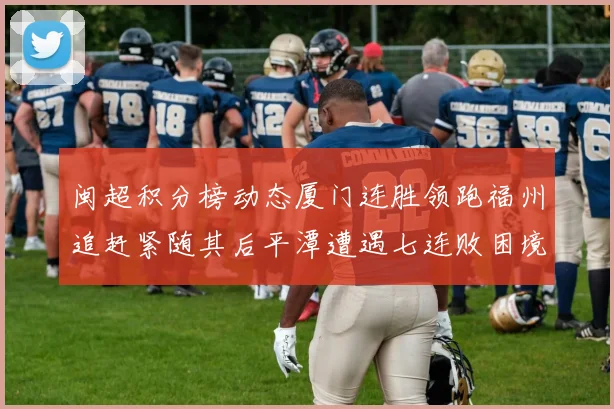 闽超积分榜动态厦门连胜领跑福州追赶紧随其后平潭遭遇七连败困境